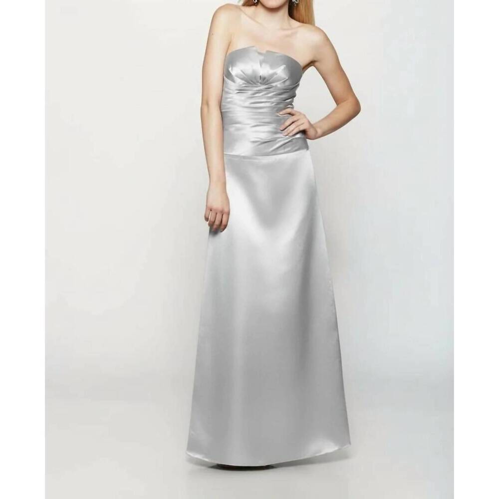 NEW LAST DRESS timeless grace gown in silver